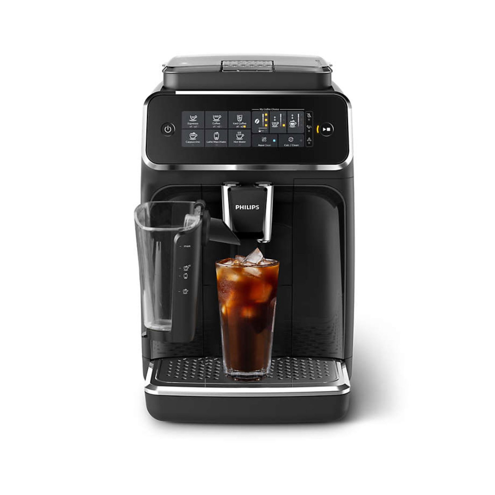 A Philips 3200 Series Fully Automatic Espresso Machine against a white background