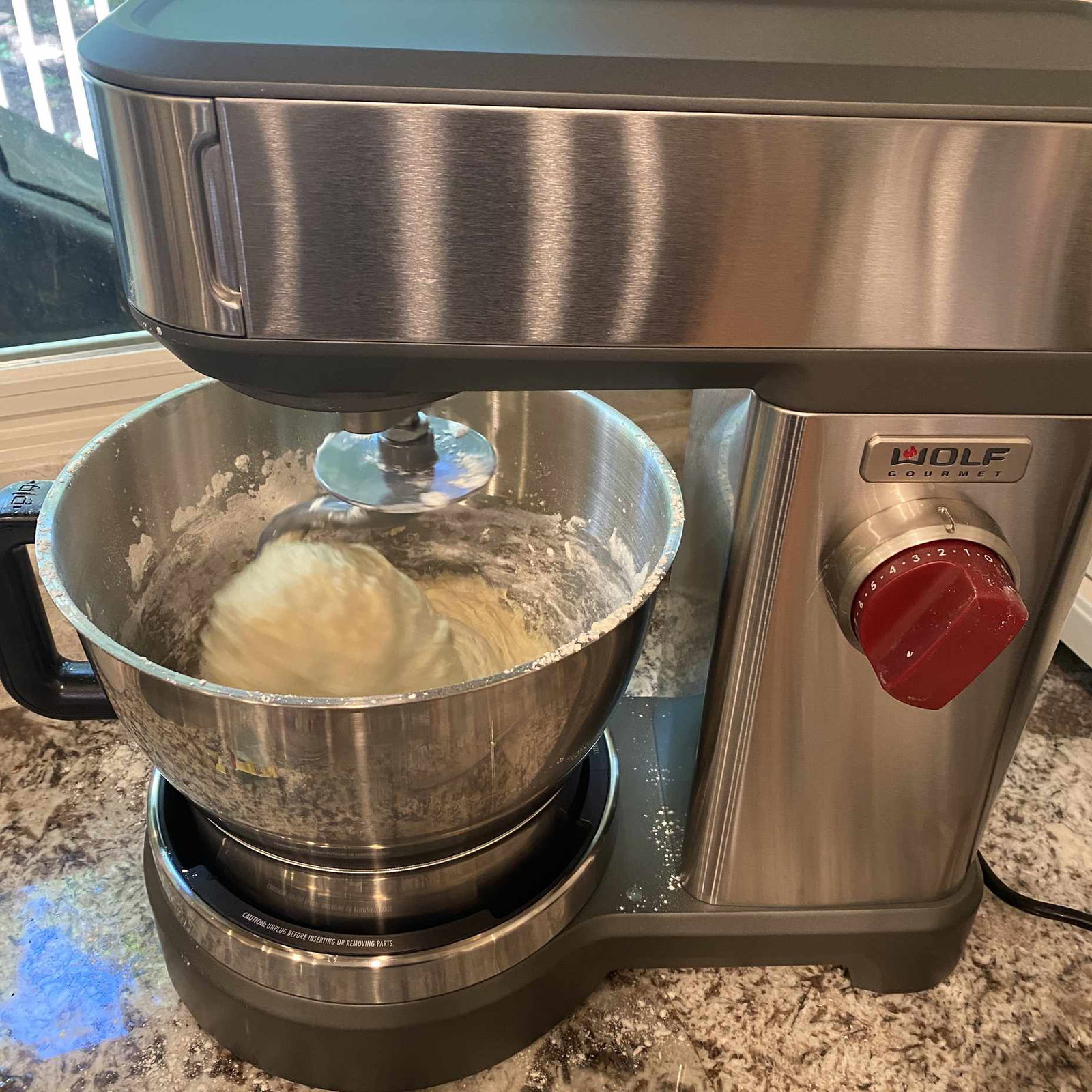 Wolf Gourmet Stand Mixer review bread dough