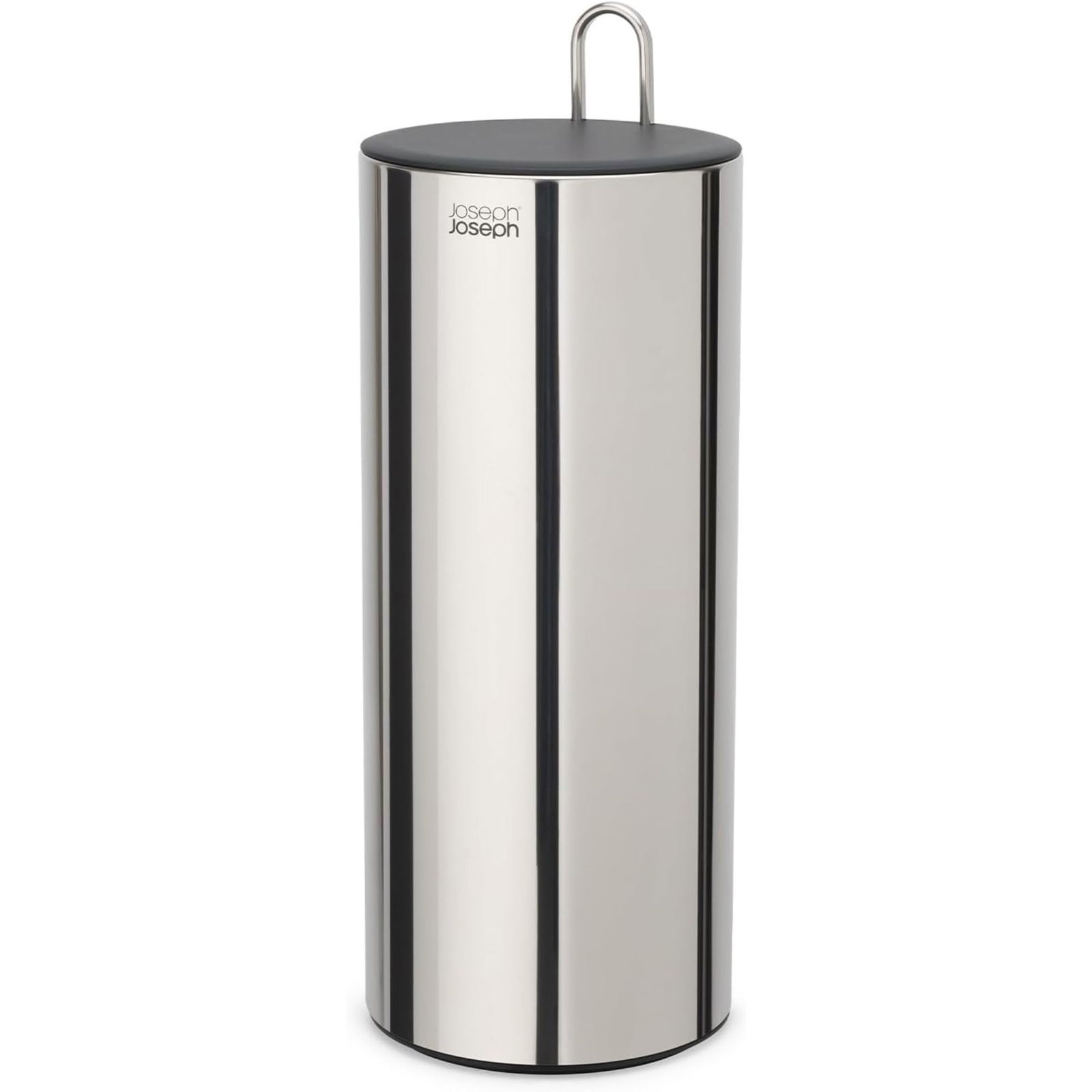 Silver Joseph Joseph toilet roll holder